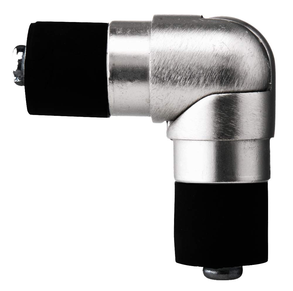 tilldekor Gelenkverbinder/Eckverbinder für Gardinenstangen 16 mm Ø, Edelstahl-Optik tilldekor Gelenkverbinder/Eckverbinder für Gardinenstangen 16 mm Ø, Edelstahl-Optik