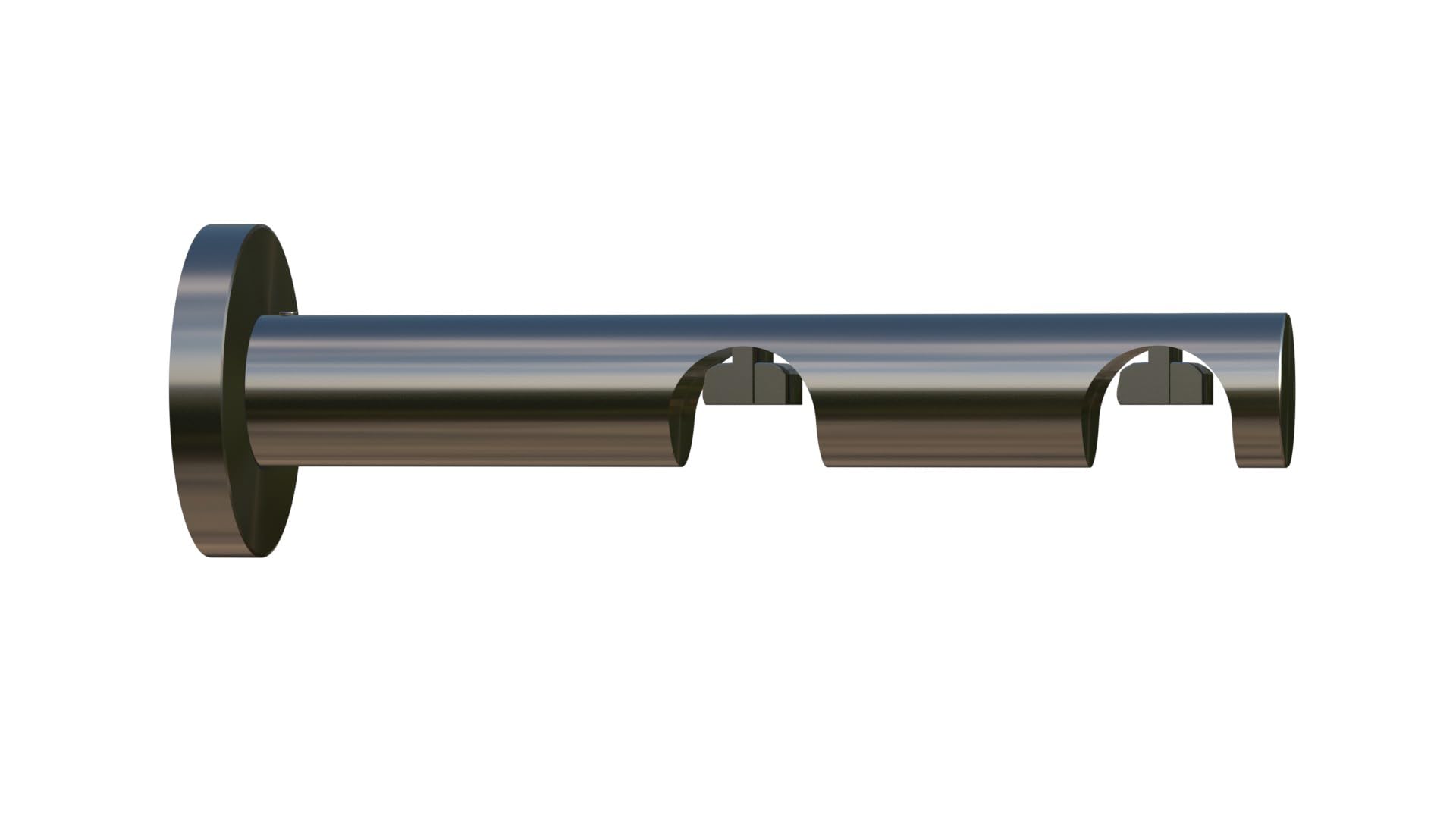 Tilldekor 20 mm Träger - Gardinenstangenträger für Innenlaufsysteme, 50 mm & 100 mm Wandabstand, 2-Lauf, edelstahl-optik, Metall Tilldekor 20 mm Träger - Gardinenstangenträger für Innenlaufsysteme, 50 mm & 100 mm Wandabstand, 2-Lauf, edelstahl-optik, Metall
