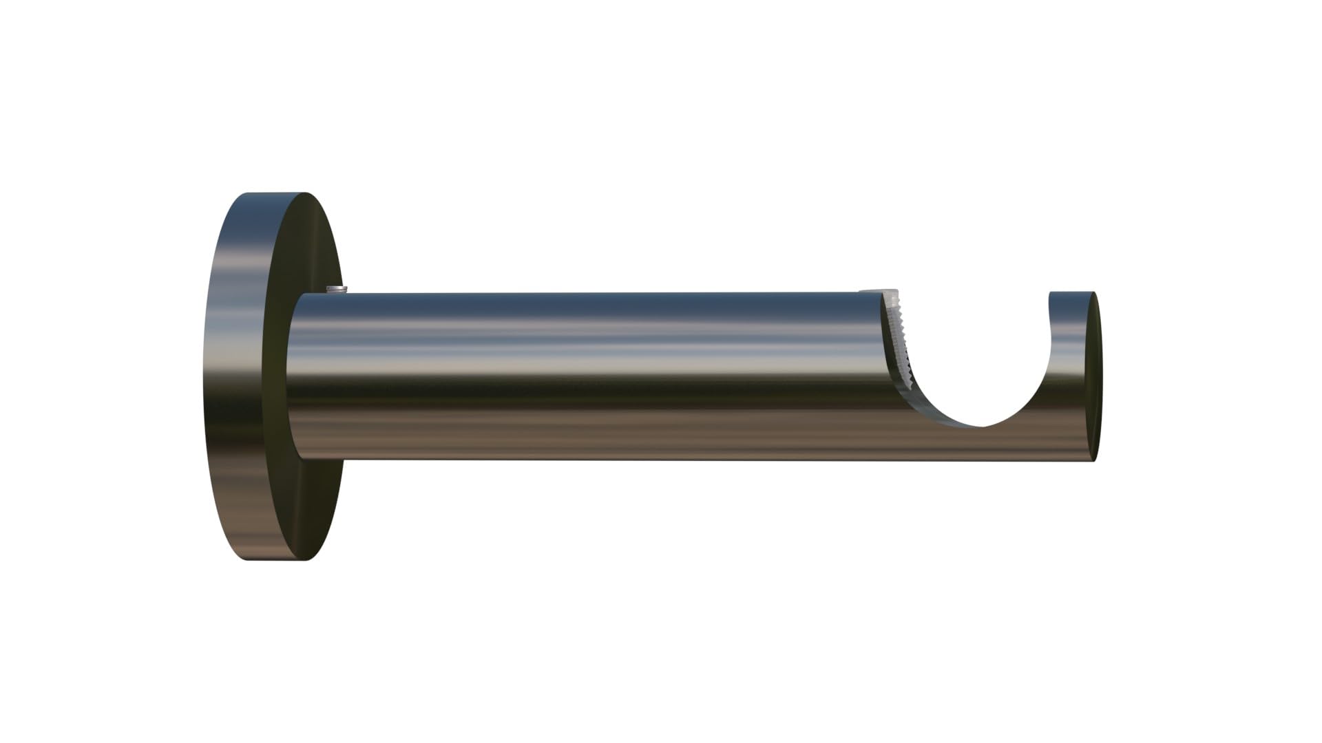 Tilldekor 16 mm Träger - Gardinenstangenträger/ Auflageträger, 75mm Wandabstand, 1-Lauf, edelstahl-optik, Metall Tilldekor 16 mm Träger - Gardinenstangenträger/ Auflageträger, 75mm Wandabstand, 1-Lauf, edelstahl-optik, Metall