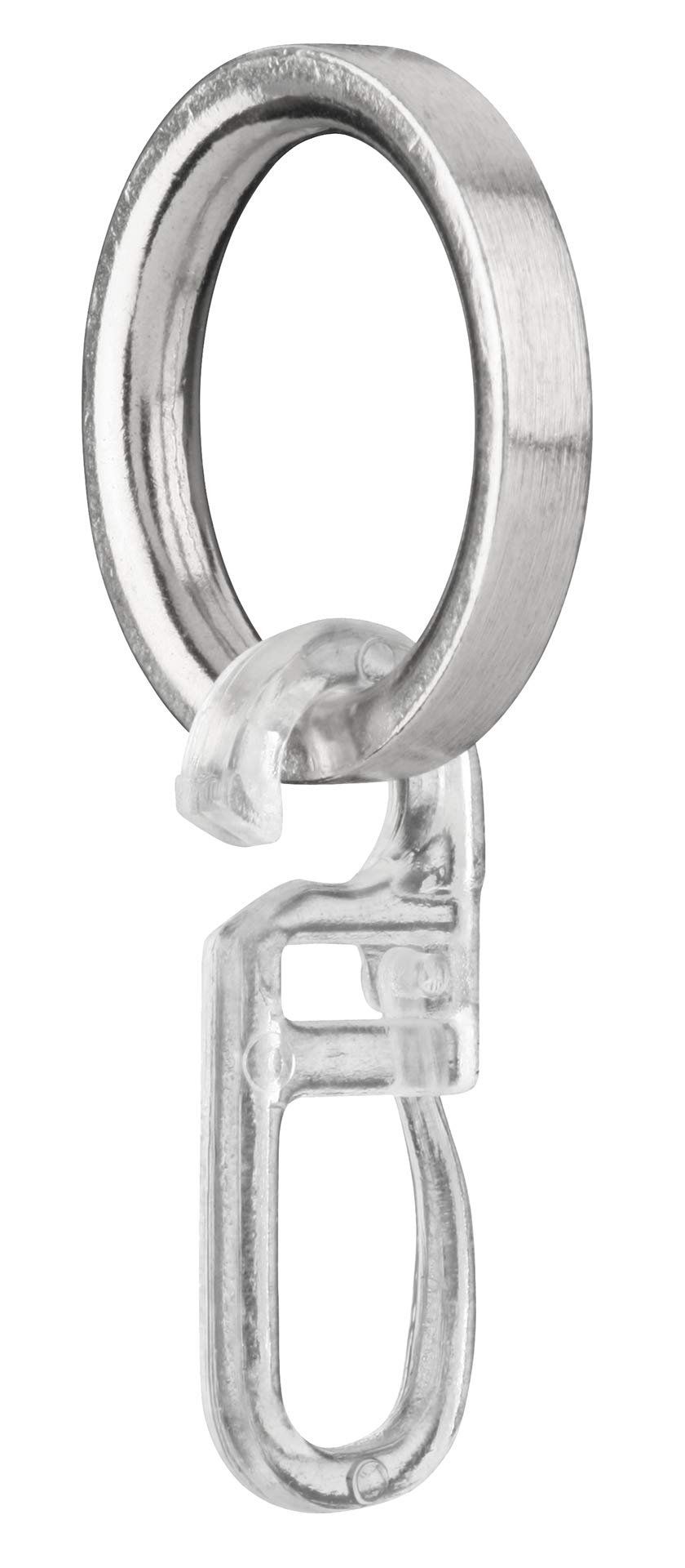 tilldekor Gardinenringe für Gardinenstangen Durchmesser 20mm inklusive Faltenlegehaken Edelstahl-Optik tilldekor Gardinenringe für Gardinenstangen Durchmesser 20mm inklusive Faltenlegehaken Edelstahl-Optik