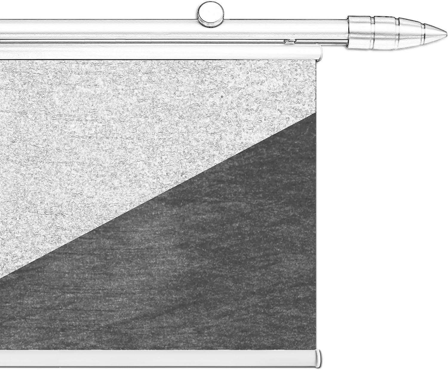 Tilldekor Beschwerungsleiste aus Aluminium für Flächenvorhänge, weiß, mit patentierter Klemmtechnik, 60 cm Tilldekor Beschwerungsleiste aus Aluminium für Flächenvorhänge, weiß, mit patentierter Klemmtechnik, 60 cm