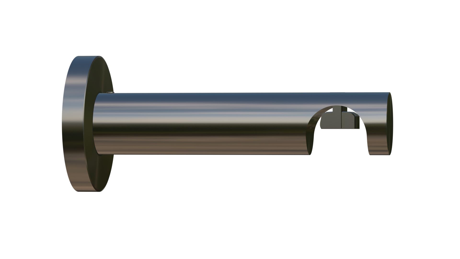Tilldekor 16 mm Träger - Gardinenstangenträger für Innenlaufsysteme, 75 mm Wandabstand, 1-Lauf, edelstahl-optik, Metall Tilldekor 16 mm Träger - Gardinenstangenträger für Innenlaufsysteme, 75 mm Wandabstand, 1-Lauf, edelstahl-optik, Metall
